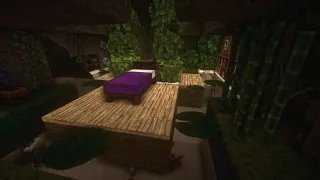 Underground Bedroom, Relaxing Water Sounds and Soft Ambient Music, Minecraft Ambience