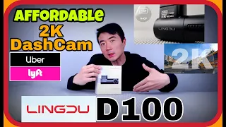 Lingdu D100 Dashcam Review Must for Uber Lyft Taxi Doordash Drivers In-Depth GPS WiFi 2K Affordable