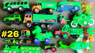 mini toys, part 26, dumper, JCB, tractor, truck, bus, Bolero, aeroplane, bulldozer, kar,Mini toys TV