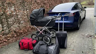 Er der plads til en barnevogn i Tesla Model 3?