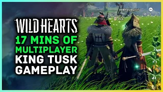 17 Minutes Of Wild Hearts Multiplayer Gameplay - King Tusk , Karakuri Katana & Bladed Wagasa