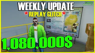 1,080,000$ SOLO Replay Glitch *Union Depository Contract* Auto Shop Mission GTA ONLINE WEEKLY UPDATE