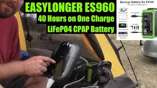 Review of the EASYLONGER CPAP Battery Backup ES960 297Wh 96000mAh Power Station for ResMed & Philips