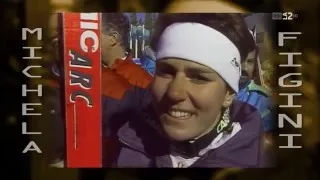 Ski alpino 1988 Olimpics, super G, Michela Figini