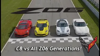 THE COMPARISON WE'VE WAITED FOR C8 Z06 vs ALL Z06's!!!