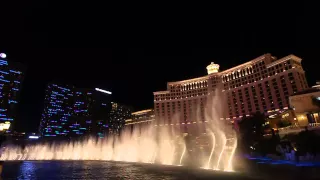 "Billie Jean" - Michael Jackson - Bellagio Fountains Water Show - wide angle HD