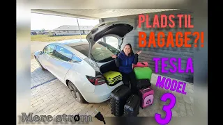 Tesla Model 3 - bagagerums test