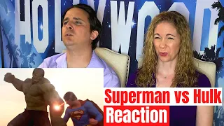 Superman vs Hulk The Fight Reaction