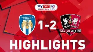 HIGHLIGHTS: Colchester United 1 Exeter City 2 (23/2/21) EFL Sky Bet League Two