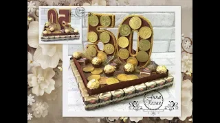 CAKE made of SWEETS for the ANNIVERSARY with your own hands