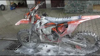 Dirty Bikewash Enduro Motocross waschen mit "POW" Reiniger Tutorial Anleitung Deutsch