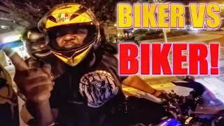 BIKER VS BIKER???!!! STUPID, CRAZY & ANGRY PEOPLE VS BIKERS