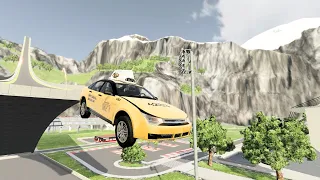 BeamNG.Drive - Car Stunts 4 (Car Jump Arena & Brutal Slopes) | TWOA