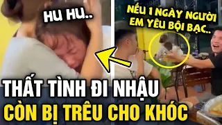 Thất tình 'ĐI NHẬU', cô gái 'VỠ ÒA' khi nghe nhóm nam bàn bên 'CẤT GIỌNG HÁT' | Tin 3 Phút