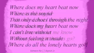 Celine Dion - Where Does My Heart Beat Now + Lyrics