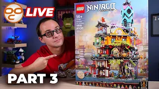 NEW LEGO Ninjago City Gardens 71741 LIVE BUILD! PART 3