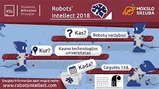 Robotų intelekto 2018 tiesioginė transliacija