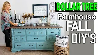 Dollar Tree Fall 2019 DIY 🔵 Room Decor Farmhouse 🔵 Dollar Tree Decor