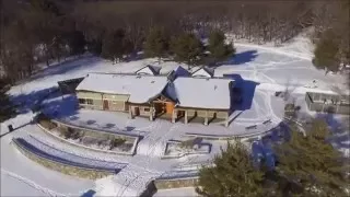 DJI Phantom 3 Standard snow flight over Blue Hills Reservation