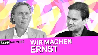 taz lab 2023: Eine Stunde Zukunft mit Harald Welzer und taz FUTURZWEI – Wir machen Ernst