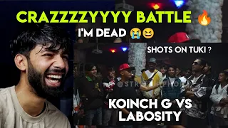 DAMN CRAZZYYY BATTLE 😤🔥 KOINCH G VS LABOSITY| STREET HIPHOP | (Reaction)