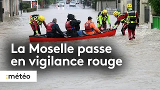 La Moselle passe en vigilance rouge