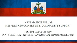 Information Forum: Helping Newcomers Find Community Support