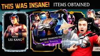 MK Mobile. The Most INSANE Klassic Diamond Pack Opening EVER! Raiden Had an Accident...