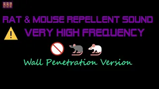 ⚠️(Wall Penetration Version) 🚫🐀🐁 Rat & Mouse Repellent Sound Very High Frequency (9 Hour)