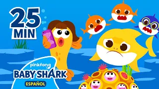 Tiburón Bebé más y más 🦈, y más canciones infantiles | +Recopilación | Baby Shark en español