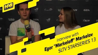 Interview with Markeloff @ SLTV StarSeries Season 13 (ENG SUBS)