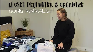 HUGE CLOSET CLEAN OUT! | My Minimalist Journey 2023 Episode 1