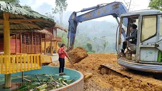 Rent an excavator to expand the farm's premises - farm life