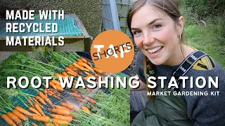 EASY BUILD ROOT WASHING STATION | MARKET GARDENING KIT| PERMACULTURE FOREST GARDEN FARM | TAP SHORTS