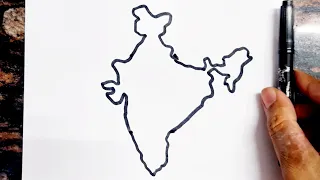How to draw India Map drawing