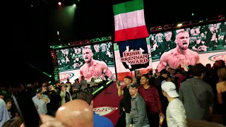 Bellator MMA 163 Irish Brennan Ward full walkout from cageside. Song: I, Dementia by Whitechapel