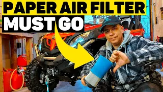 UNI Air Filter Install on a CFMOTO ZFORCE 800 EX | Most Important Upgrade