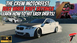 BEST LOGITECH G923 WHEEL DRIFT SETTINGS ON THE CREW MOTORFEST | EASY DRIFTING FOR WHEEL & CONTROLLER