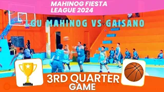 3RD QUARTER GAME: LGU MAHINOG VS.GAISANO TEAM | INTER- AGENCY SR.DIVISION FIESTA LEAGUE  | CAMIGUIN