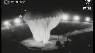 Weather Balloon explodes on eve of launch (1935)