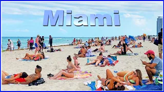 【4K】WALK Miami Beach 2021 FLORIDA USA 4k video travel vlog