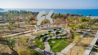 Памп трек и бетонный скейт парк в Севастополе, парк Учкуевка | Pumptrack & skatepark in Sevastopol