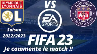 Olympique lyonnais vs Toulouse 10éme journée de ligue 1 2022/2023 / FIFA 23 PS5