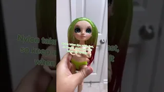 Dyeing + Customizing RAINBOW HIGH Jade | doll hair transformation