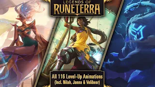 All 116 Level Up/Ascend Animations (including Nilah, Janna and Volibear) | Legends of Runeterra