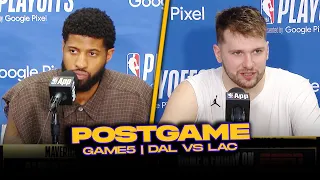 Mavs/Clippers Postgame, Luka, PG, Jones Jr, Coaches Reactions | GM5, 2024 WCR1