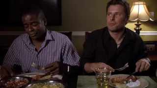 Shawn and Gus eat spicy food - Psych: Bollywood Homicide