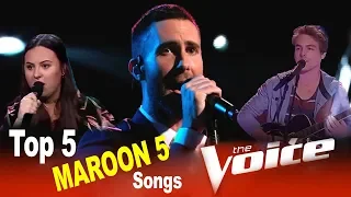 Top 5 Maroon 5 Songs Auditions On The Voice [2019 update]