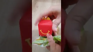 ASMR🍬Fruit Salad Chewy Candy w/ McDonald's Toy Happy Meal #asmr #shorts #viral #trending #satisfying