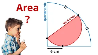 Area of the Circle - Tricky Geometry #maths #geometry